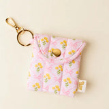 Puffy Earbud Case Keychain - Greige Goods
