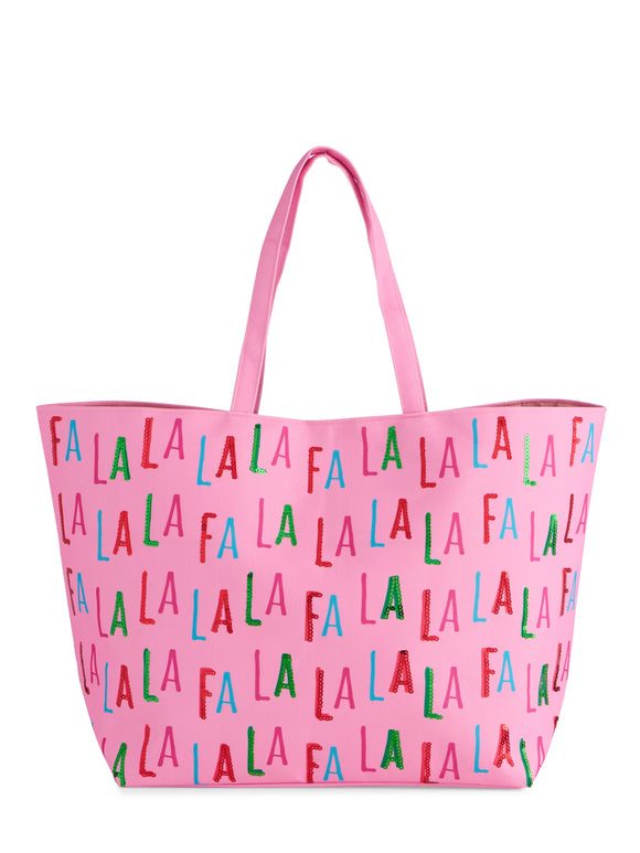 Fa La La Tote - Greige Goods