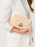 Kaia Clutch - Greige Goods