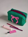 Bow Zip Pouch - Greige Goods