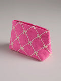 Tinsel Bow Zip Pouch - Greige Goods