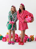 Felicity Stripe Slipper - Greige Goods