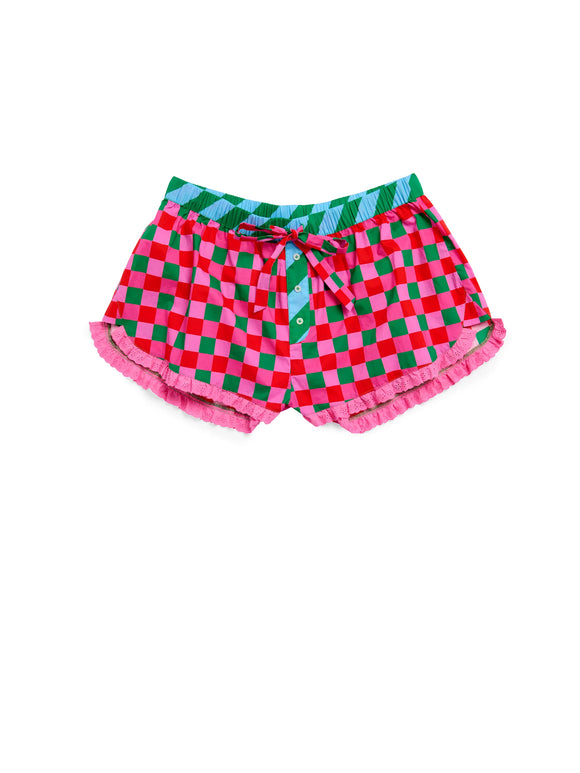 Checkered Boxer Shorts