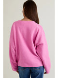 Long Sleeve Crew Neck Sweater Cardigan - Greige Goods