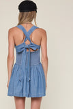 Denim Tie Strap Mini