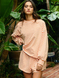 Oversized Striped Top - Greige Goods