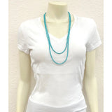 30" Syntheic Turquoise Necklace - Greige Goods