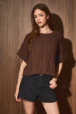 Coffe Shop Knit Top