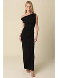 Kaylin Asymmetric Maxi - Greige Goods
