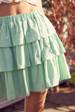 Ruffle Layered Mini Skirt