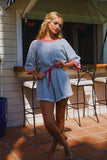 Ribbed Band Trim Terry Romper - Greige Goods