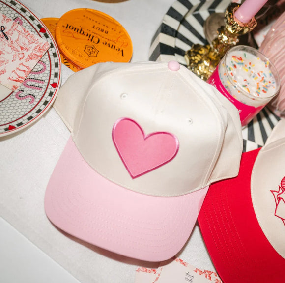 Pink Heart Hat