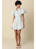 Elain Puff-Sleeve Mini - Greige Goods