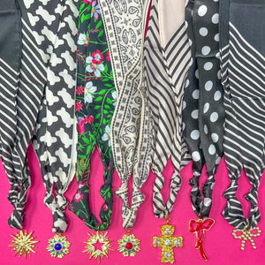 Scarf Charm Necklace - Greige Goods
