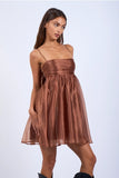 Sheer Layered Swing Dress