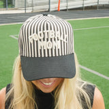 Football Mom Striped Hat