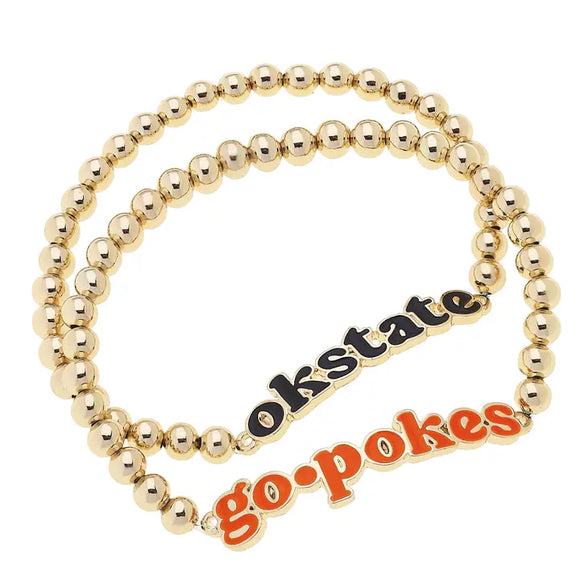 OSU Slogan Bead Bracelet