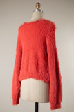 Eyelash Fuzzy Sweater