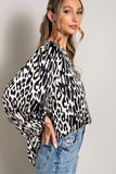 Curvy Girl Leopard Print Long Sleeve - Greige Goods