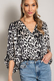 Curvy Girl Leopard Print Long Sleeve - Greige Goods