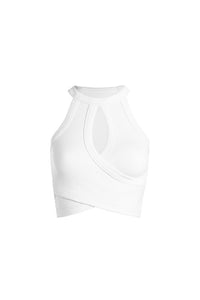Keyhole Cross Front Tank - Greige Goods