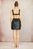 Leather O-Ring Dress - Greige Goods