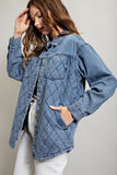 Quilted Button Down Jacket - Greige Goods