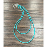 30" Syntheic Turquoise Necklace - Greige Goods