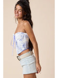 Tie Front Corset Crop