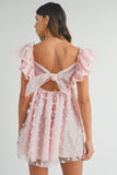 Butterfly Ruffle Dress - Greige Goods