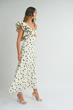 One Shoulder Polka Dot Maxi