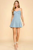 Denim Bustier Mini
