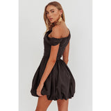 One Shoulder Bubble Mini Dress