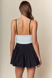 Tennis Court Muse Romper - Greige Goods