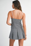 Gingham Top & Mini Skirt Set - Greige Goods