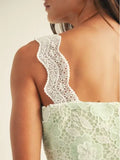 Lace Ruffle Midi Skirt Set - Greige Goods