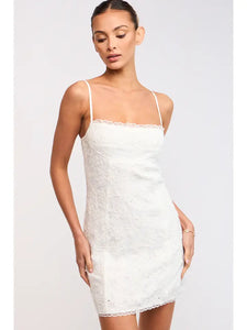 Eyelet Floral Embroidered Mini
