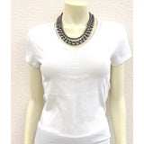 17" Oval/Round Navajo Necklace - Greige Goods