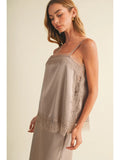 Satin & Lace Cami Top