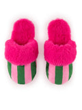 Felicity Stripe Slipper - Greige Goods
