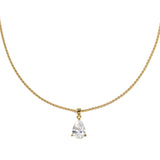 The Pear Pendant Necklace - Greige Goods