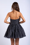 Polka Dot Strapless Mini