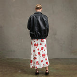 Faux Leather Zip Up