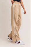 Bow Detail Track Pants - Greige Goods