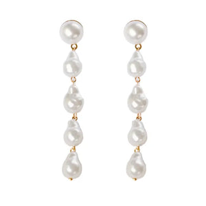 Pearl Statement Drop Earrings