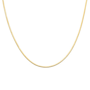 Gold Micro Herringbone Necklace