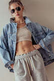 Denim Button Up Jacket