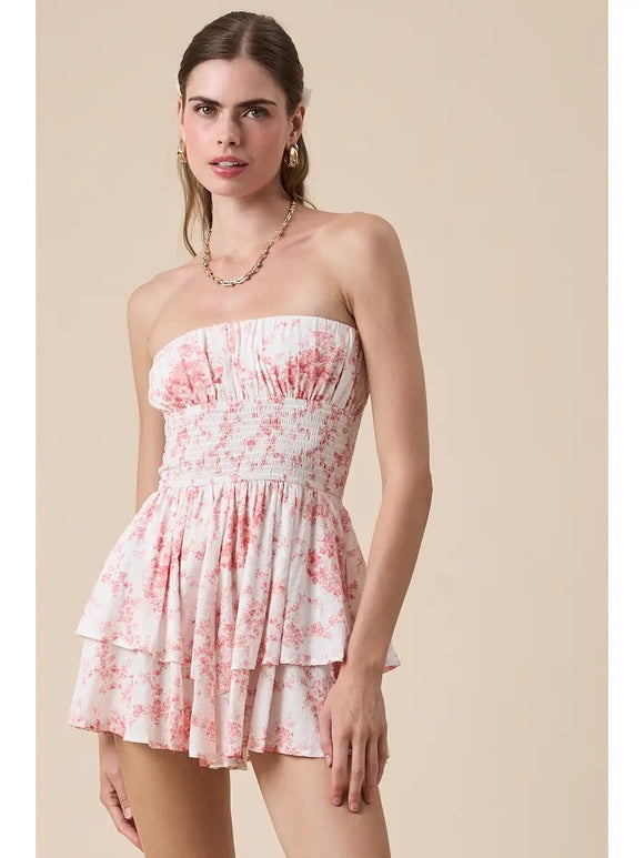 Floral Smocked Romper