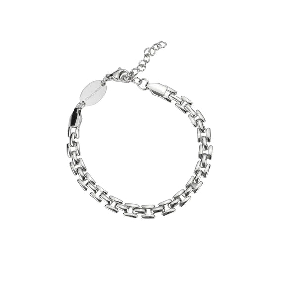 Silver Squared Chain Bracelet - Greige Goods