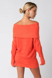 Foldover Sweater Dress - Greige Goods